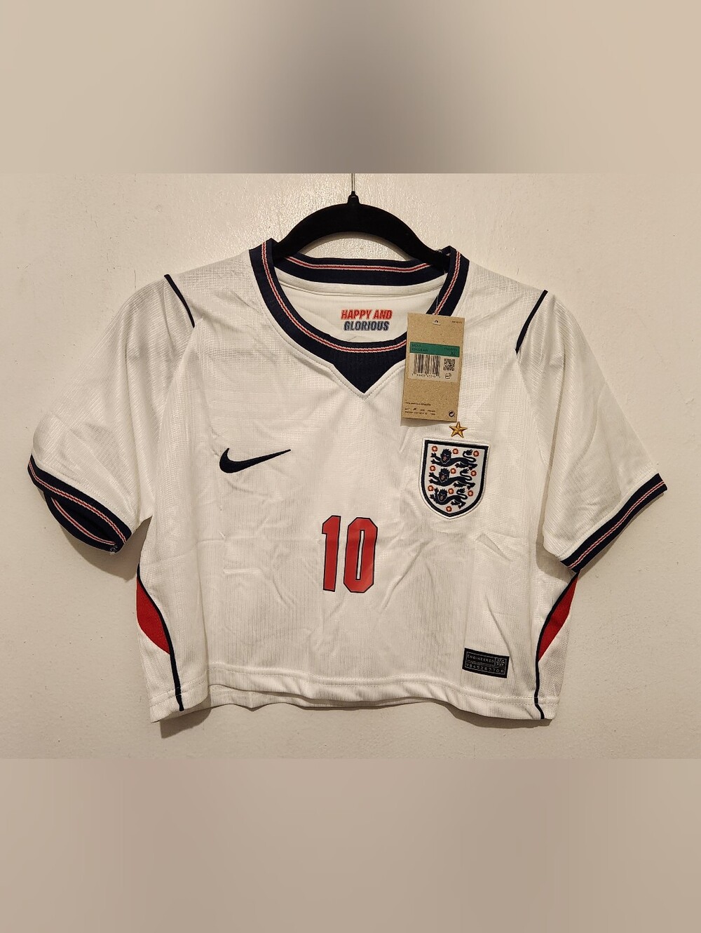 Ladies England Crop Top Shirt Bellingham #10